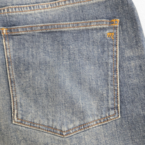 Madewell Medium Wash High-Rise Denim Shorts Size 31 NWT Raw Hem Rolled Cutoffs - Picture 8 of 11